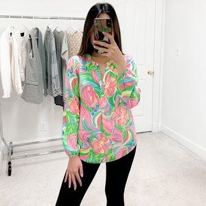 Lilly Pulitzer | Stacey Silk Blouse in So-A-Peeling